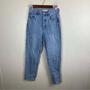 Pacsun Light Wash‎ Blue Ultra High Rise Slim Denim Jeans Button Fly Size 26
